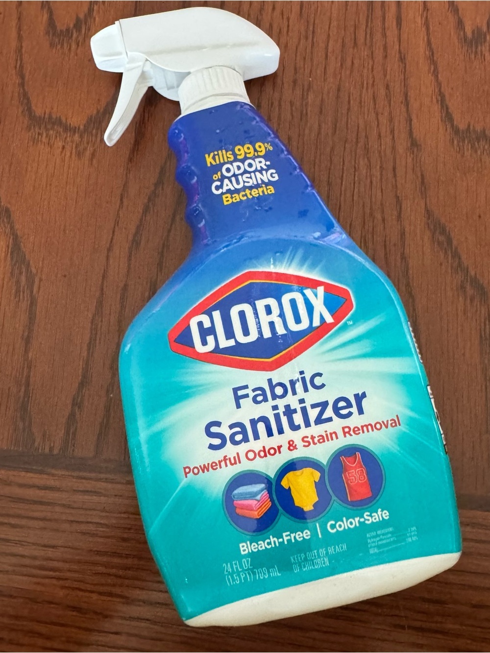 Clorox Bleach-Free Fabric Cleaner Spray Stain/Odor Remover 24oz Color Fast NEW